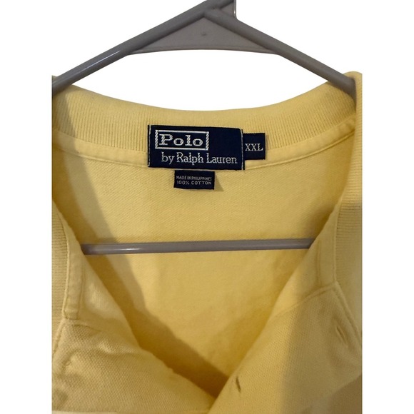 Polo Ralph Lauren Yellow Short Sleeve Classic Fit Polo Shirt Men's XXL - Picture 3 of 4